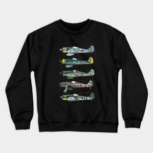 Focke-Wulf Fw190 "Würger" bird butcher aircraft WWII Crewneck Sweatshirt